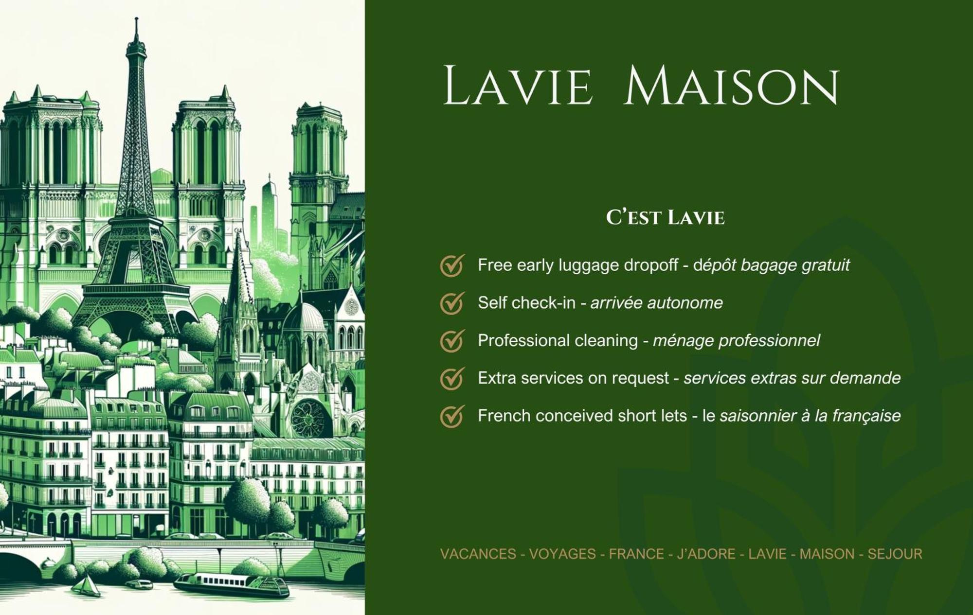 Lavie Maison Eiffel Ac Hot Tub Parigi Esterno foto
